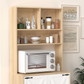 Pantry Cabinet with 2 Doors, 3-Tier Modern Kitchen Cabinet with Shelves, Freestanding Larder Cupboard, Kitchen Pantry Storage Cabinet for Kitchen, Dining Room Livingsource