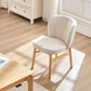 1 PC Wooden Frame Upholstered Shell Dining Chair,Modern Armless Chairs Comfor Kitchen Chairs for Living Room,Restaurant Livingsource