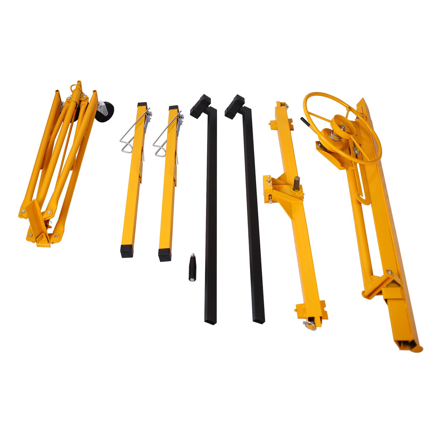 Drywall Lift Panel 11' Lift Drywall Panel Hoist Jack Lifter,yellow