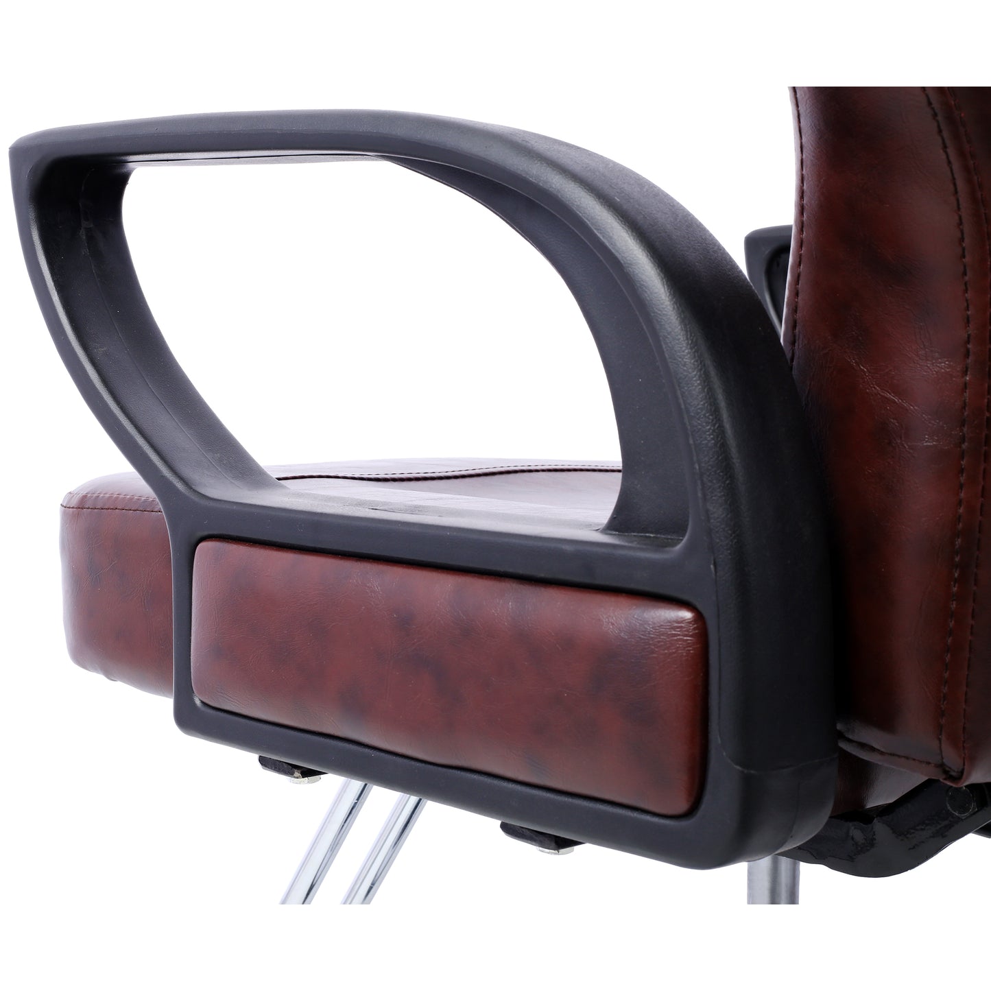 Hair Stylist All Purpose Barber Chair for Barbershop Salon Chair,Heavy Duty Hydraulic Barber Chair Spa Furniture Shampoo Reclining Extra Wider Seat Beauty Hair Salon Equipment ,brown