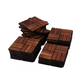 Acacia Wood Interlocking Deck Tiles Checker Pattern, 10PCS 12" x 12" Square Brown Acacia Hardwood Outdoor Flooring for Patio, Bancony, Pool Side,... - SolidRoot Buy Furniture USA