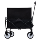 Minimeetall Multi-use Bag Collapsible Foldable Wagon Cart Beach Wagon Heavy Duty Utility Cart Utility Wagon Grocery Cart for for Camping ,3pcs  plastic Liner bag /Cover ,black Livingsource