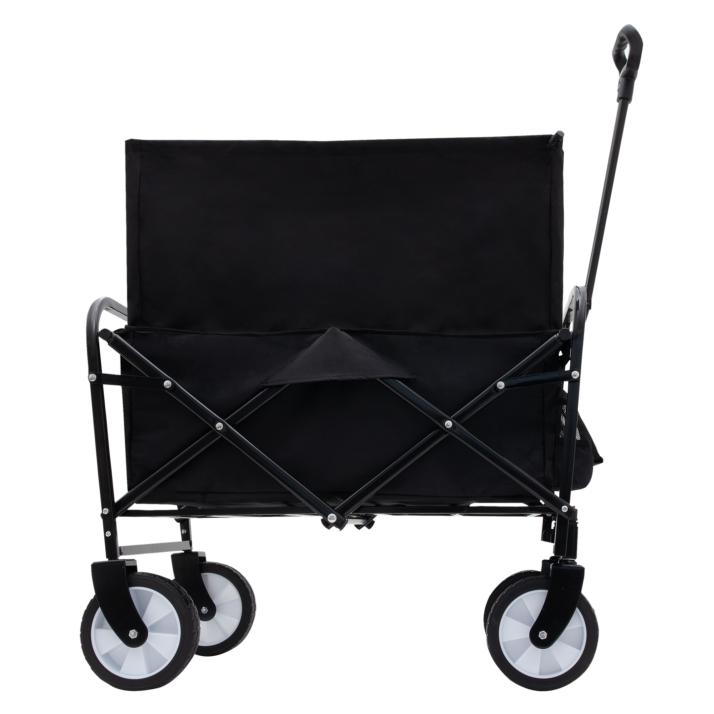 Minimeetall Multi-use Bag Collapsible Foldable Wagon Cart Beach Wagon Heavy Duty Utility Cart Utility Wagon Grocery Cart for for Camping ,3pcs  plastic Liner bag /Cover ,black