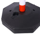 4 Pack Traffic Delineator Post Cones with Fillable Base, Adjustable Plastic Safety Barrier with 5Ft Plastic Chain, Outdoor and Indoor Crowd Control Stanchion for Traffic Control and warning W/R Livingsource