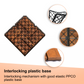 Acacia Wood Interlocking Deck Tiles Checker Pattern, 10PCS 12" x 12" Square Brown Acacia Hardwood Outdoor Flooring for Patio, Bancony, Pool Side,... - SolidRoot Buy Furniture USA