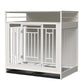 43.3 inch Dog Crate Furniture for Large Dogs,Wooden Dog Crate with Divider,Double Door Dog Kennel with Three Drawers Storages,Heavy Duty Dogs Decorative Pet House for Large Medium Dogs ,White - SolidRoot Buy Furniture USA