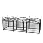 Dog Playpen Indoor 24 inch 8 Panels Metal Dog Pen Pet Dog Fence Outdoor Exercise Pen with Doors, Heavy Duty Dog Fence Puppy Pen for Large Medium Small Dogs Indoor Outdoor Foldable Pet Exercise Pen Livingsource