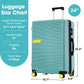 Contrast Color Hardshell Luggage 24inch Expandable Spinner Suitcase with TSA Lock Lightweight - SolidRoot Buy Furniture USA