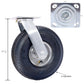 4PCS 10IN CASTER pneumatic tire(2PCS SWIVEL+2PCS RIGID), Caster Wheel, Swivel Plate, Steel Hub with Ball Bearings, 5/8-Inch Bore Centered Axle -black Livingsource