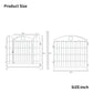 Dog Playpen Indoor 24 inch 8 Panels Metal Dog Pen Pet Dog Fence Outdoor Exercise Pen with Doors, Heavy Duty Dog Fence Puppy Pen for Large Medium Small Dogs Indoor Outdoor Foldable Pet Exercise Pen Livingsource