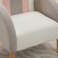 Accent Chair Sofa, Toddler Fabric with Solid Wooden Frame,Rainbow Design Livingsource