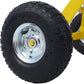 Trailer Dolly with Pneumatic Tires - 600 Lb. Maximum Capacity,Yellow color - SolidRoot Buy Furniture USA