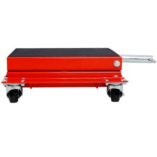 1100lb Motorcycle lift with dolly Jack,Scissor Lift Jack Wide Deck,Front Rear Center Tire Wheel Engine Stand ,Portable Bike Rack Livingsource