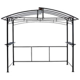 8x5ft Grill Gazebo – Outdoor Patio Canopy BBQ Shelter with Steel Hardtop and Side Shelves SolidRoot Buy Furniture USA