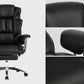 Office Chair, Big and Tall Executive Office Chair with Footrest, Leather Computer Chair, Ergonomic Reclining Chair High Back, Large Home Office Chair (Black) Livingsource
