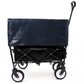 Minimeetall Multi-use Bag Collapsible Foldable Wagon Cart Beach Wagon Heavy Duty Utility Cart Utility Wagon Grocery Cart for for Camping ,3pcs  plastic Liner bag /Cover ,black Livingsource