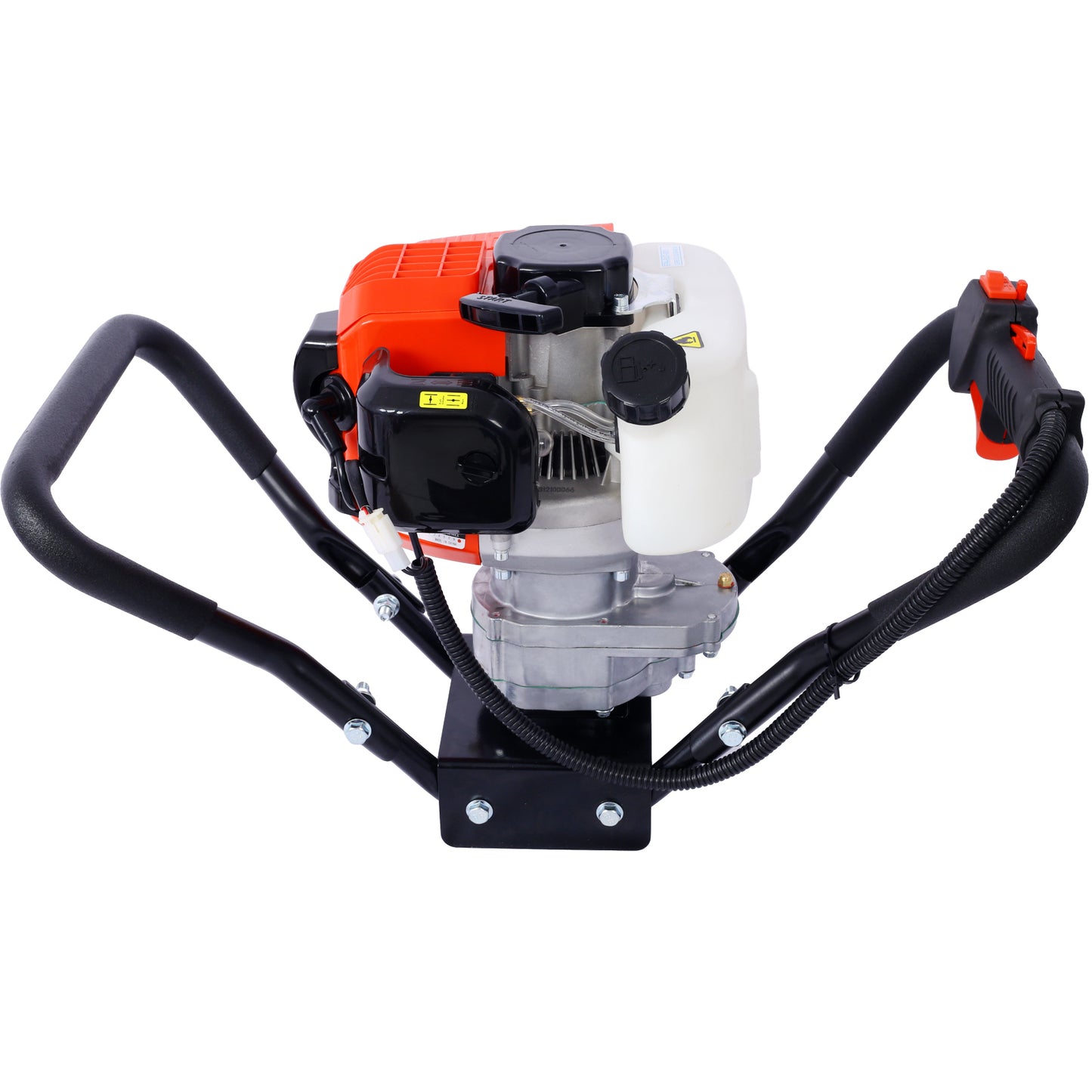 V-Type 52CC 2 Stroke Gas Post Hole Digger One Man Auger EPA Machine Plant Soil Digging Fence,red