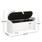 STORAGE OTTOMAN, Beige, Boucle Livingsource