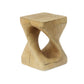 MGO Twist Shape Side Table, Wood-like texture, Natural Color Livingsource