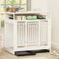 43.3 inch Dog Crate Furniture for Large Dogs,Wooden Dog Crate with Divider,Double Door Dog Kennel with Three Drawers Storages,Heavy Duty Dogs Decorative Pet House for Large Medium Dogs ,White - SolidRoot Buy Furniture USA
