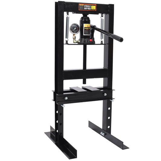 6Ton Bottle Jack Shop Press with Gauge, Bend, Straighten, or Press Parts, Install Bearings, U-Joints, Bushings, Ball Joints, and Pulleys,Black SolidRoot Buy Furniture USA