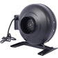 4-Inch 203 CFM Inline Duct Fan: Air Circulation Vent Blower for Hydroponics, Basements, and Kitchens Livingsource