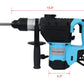 Rotary Hammer 1100W(Blue + Black) 1-1/2"  SDS Plus Rotary Hammer Drill 3 Functions Livingsource
