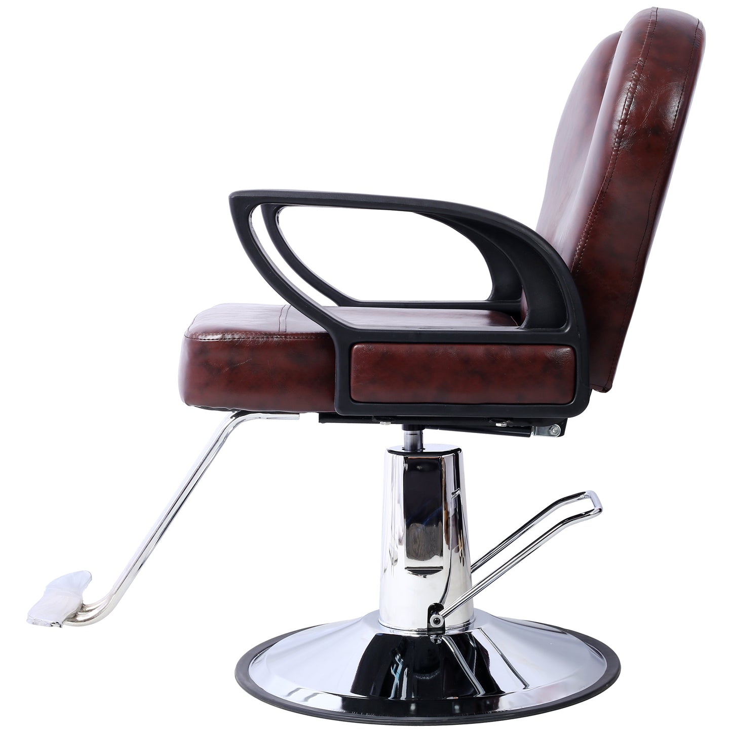 Hair Stylist All Purpose Barber Chair for Barbershop Salon Chair,Heavy Duty Hydraulic Barber Chair Spa Furniture Shampoo Reclining Extra Wider Seat Beauty Hair Salon Equipment ,brown