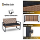 4-Piece Patio Furniture Set Outdoor Balcony Porch Garden Backyard Lawn Furniture Acacia Wood Table Top, Morden Black and Light Brown - SolidRoot Buy Furniture USA