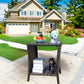 Outdoor patio Furniture 1 Coffee Table with clear tempered glass Livingsource