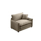 Comfortable Single Deep Seat Sofa With One Pillow, Suitable for Living Room and Bedroom, Club Multiple Occasions,Came Corduroy Livingsource
