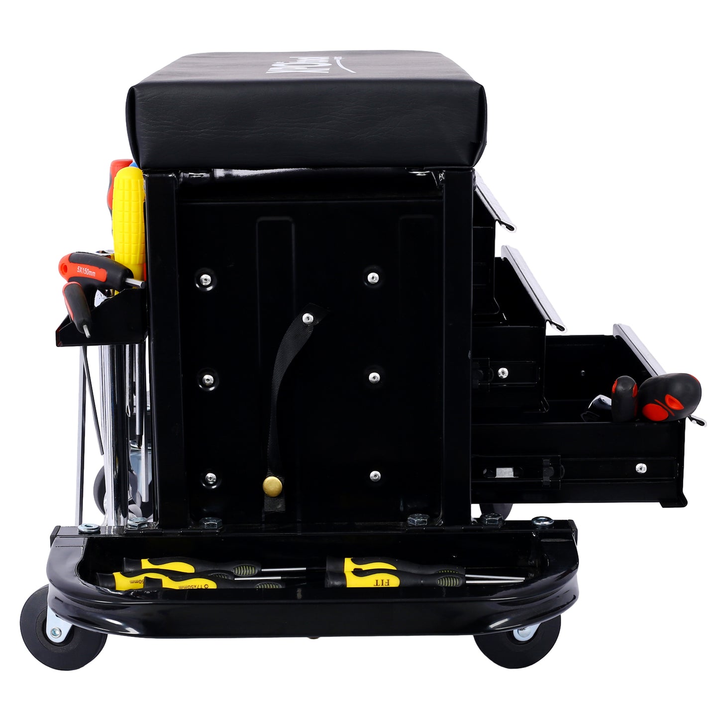 350-Pound Capacity Garage Glider Rolling Tool Chest Seat