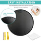 Black 24 Inch Metal Round Bathroom Mirror Livingsource