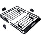 Rooftop Cargo Carrier Basket Motoring Roof Rack,Top Mount Roof Rack 42" black steel - SolidRoot Buy Furniture USA