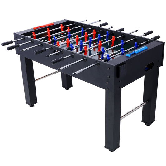 54-Inch Hurricane Foosball Table for Family Game Rooms with Light Cherry Finish, Analog Scoring and Free Accessories black