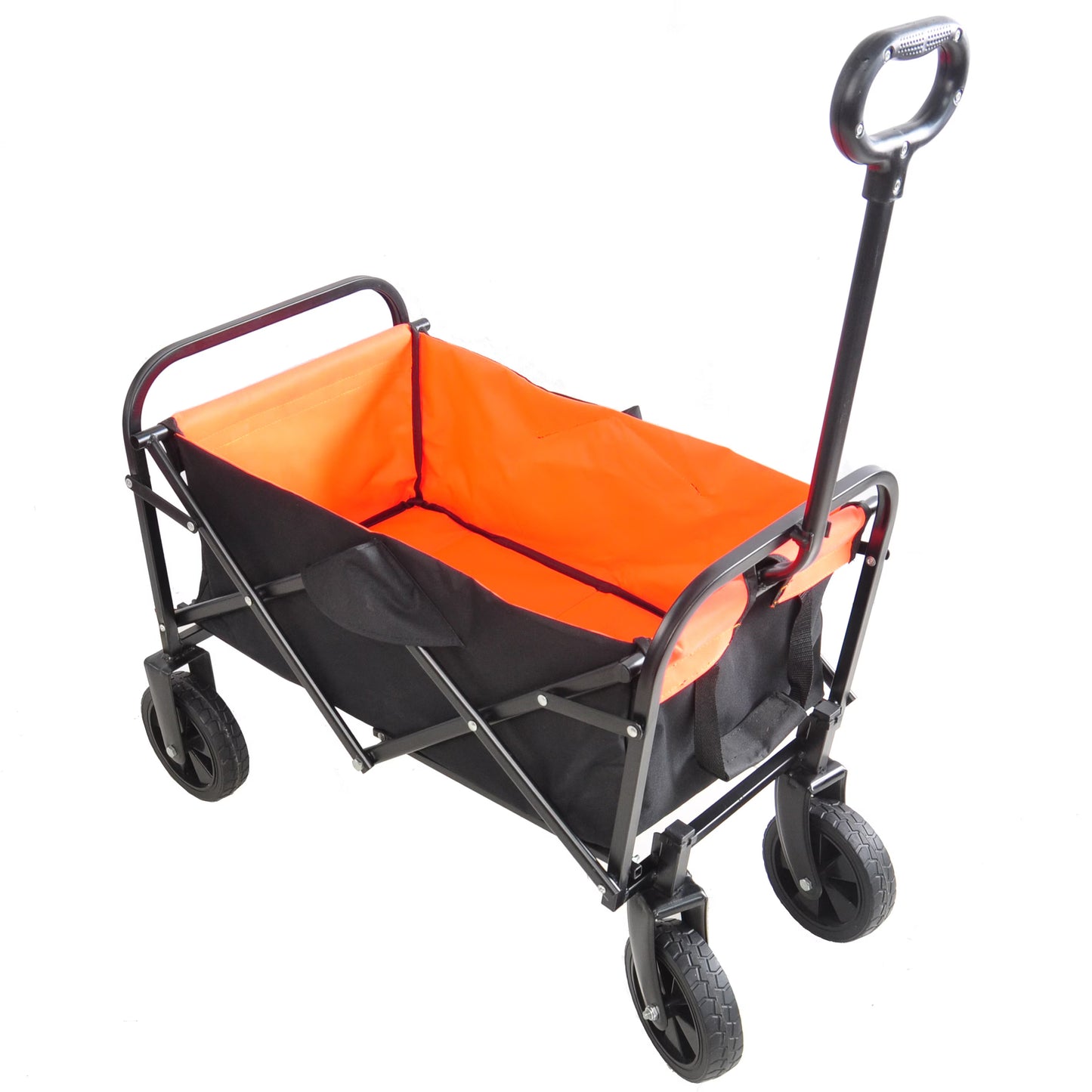 Compact Collapsible Wagon Garden Cart Shopping Cart Outdoor Camping Wagon Utility Cart