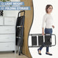 3 Non-slip step ladder, quick folding steel ladder Sturdy metal supported household tools for home/office work at altitude, portable step tools Livingsource