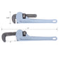 4PCS Aluminium Pipe Wrench Adjustable Jaw Plumbing Pipe Wrench (10" 14" 18" 24" inch) Pipe Wrench Set Livingsource