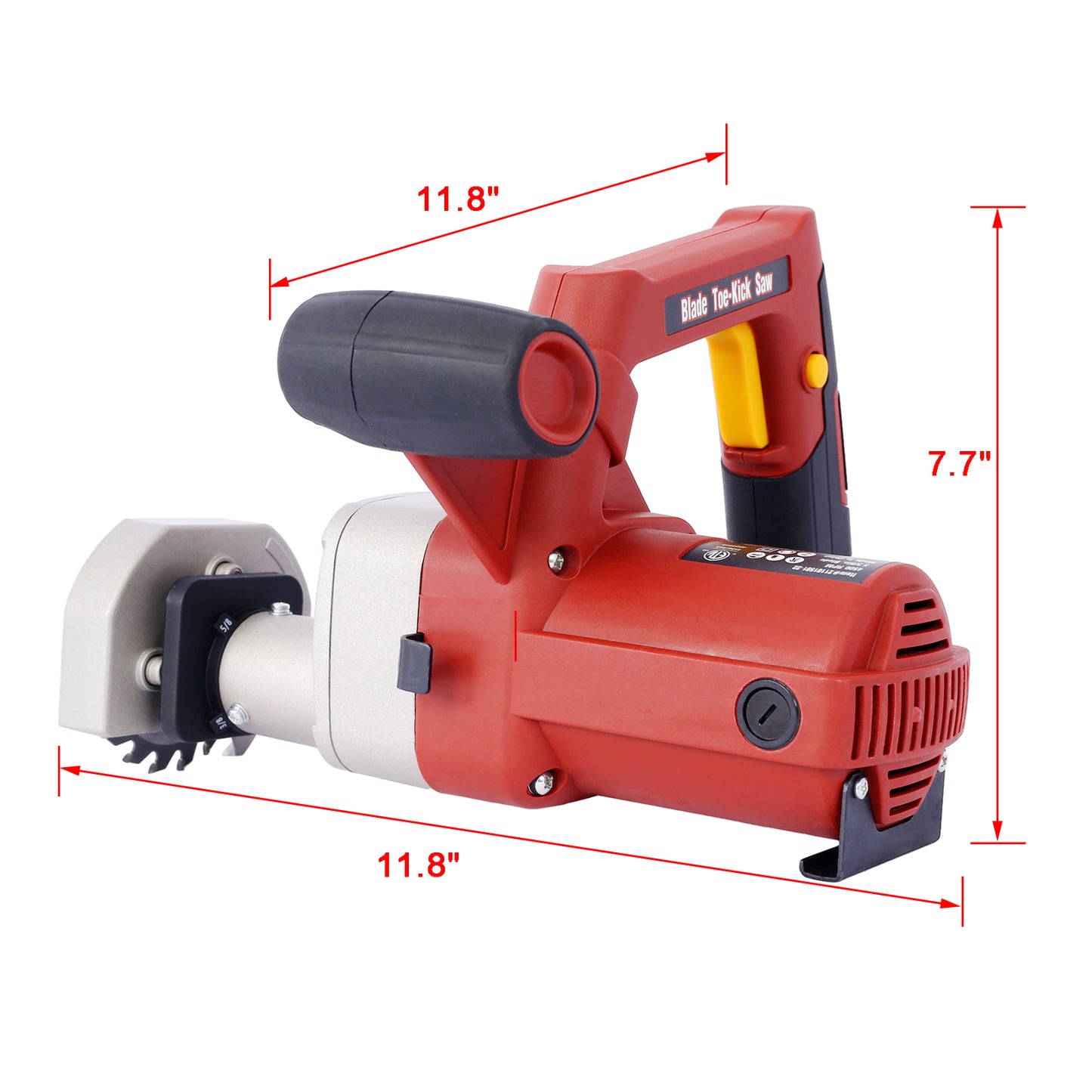 Blade Toe-Kick Saw 3-3/8 in. Blades, Flush Cutting Saw, Special Circular Saw for Removing Subfloor or Tiles, Masonr