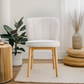 1 PC Wooden Frame Upholstered Shell Dining Chair,Modern Armless Chairs Comfor Kitchen Chairs for Living Room,Restaurant Livingsource