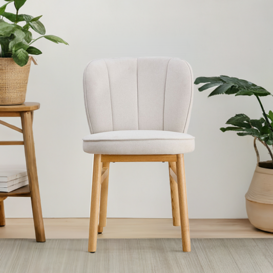 1 PC Wooden Frame Upholstered Shell Dining Chair,Modern Armless Chairs Comfor Kitchen Chairs for Living Room,Restaurant Livingsource